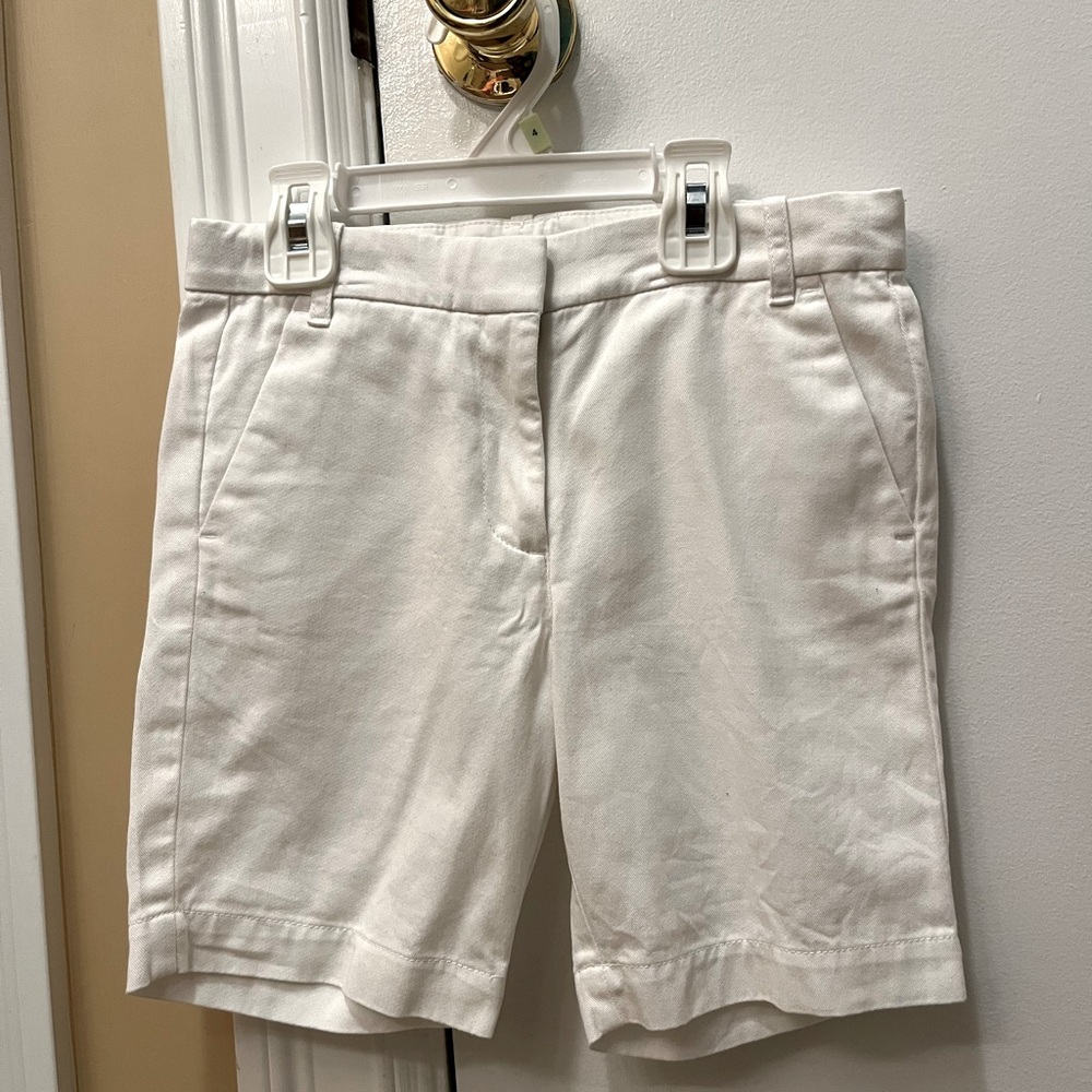 White shorts crew cuts size 8 girls